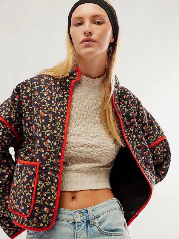 ג׳קט מודפס ארוך – אלגנטיות עכשווית במראה מלא ביטחון - Elora