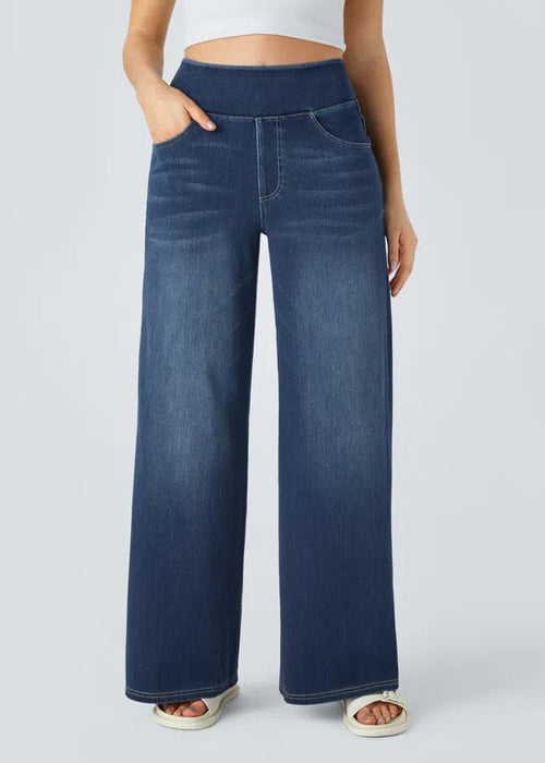 מכנסי ג'ינס רחבים קז'ואל