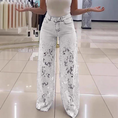 ג'ינס פלאצו פלורה תחרה