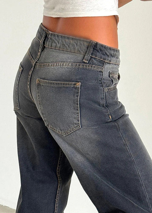 ג׳ינס בגזרה רחבה בסגנון וינטג’ – נוחות קלילה עם סטייל מושלם