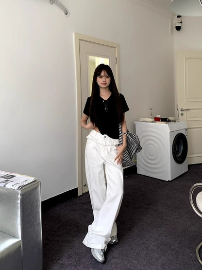 גינס רחב עם - תחרה אלגנטיות ייחודית ונוכחות נשית - Elora