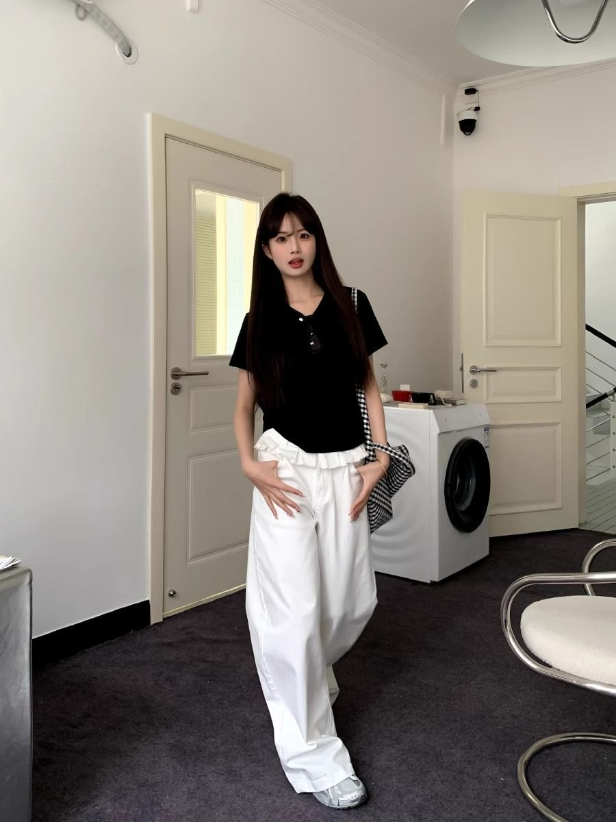 גינס רחב עם - תחרה אלגנטיות ייחודית ונוכחות נשית - Elora