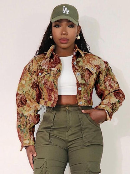 ג׳קט פרחוני קצר – נשיות, סטייל ואלגנטיות בפריט אחד מושלם - Elora