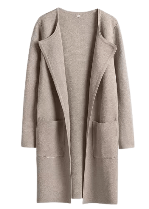 ג׳קט פתוח עם שרוולים ארוכים – אלגנטיות נינוחה במראה נשי ומעודן