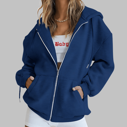 ג׳קט קפוצ׳ון אוברסייז – נוחות יומיומית עם נגיעה של סטייל - Elora