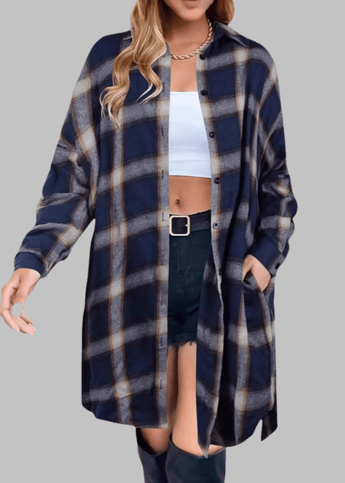 ג׳קט משובץ עם כפתורים – אלגנטיות נצחית במראה נוח ומעודן