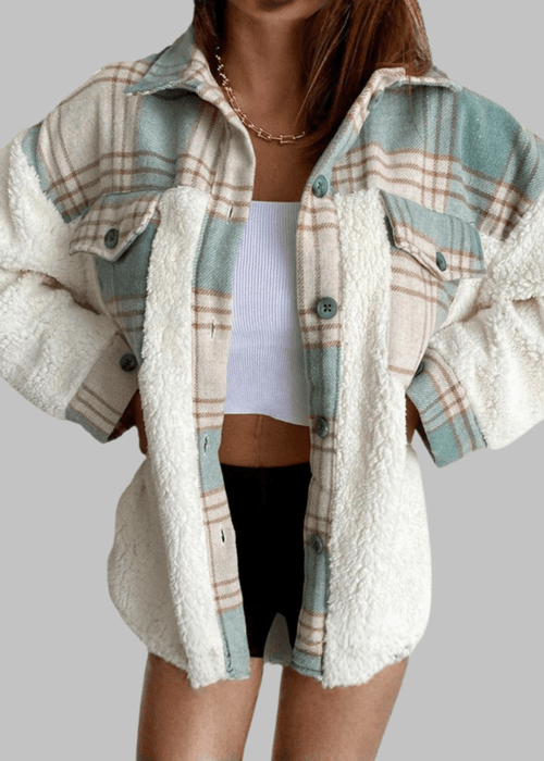 ג׳קט משובץ רך ונעים – שילוב מושלם של נוחות ואלגנטיות יומיומית