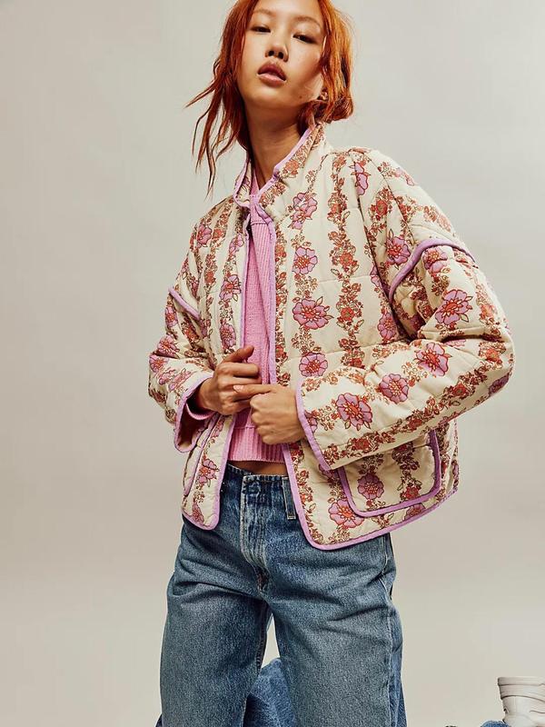 ג׳קט מודפס ארוך – אלגנטיות עכשווית במראה מלא ביטחון - Elora