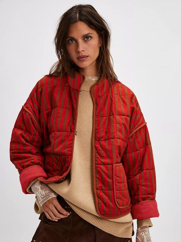 ג׳קט מודפס ארוך – אלגנטיות עכשווית במראה מלא ביטחון - Elora