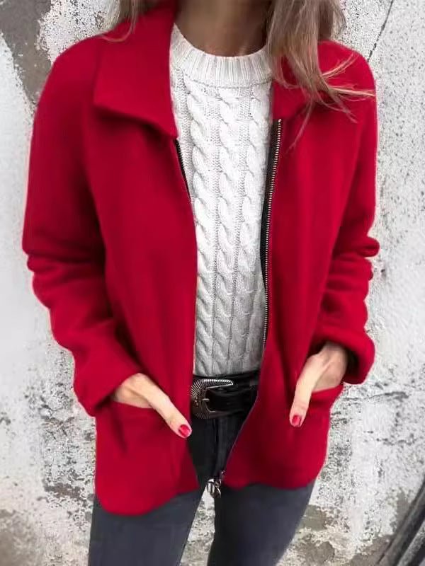 ג׳קט רוכסן קלאסי ונעים – חמימות יומיומית עם טאץ׳ אלגנטי - Elora