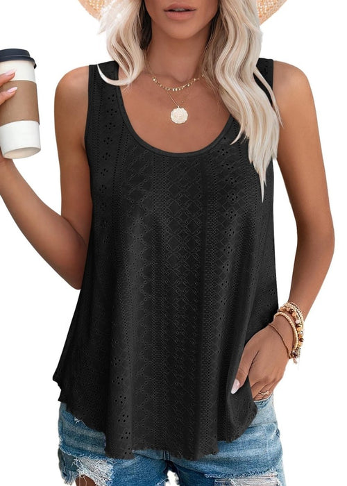 גופייה קלילה עם רקמה עדינה – אלגנטיות קיצית ונעימה