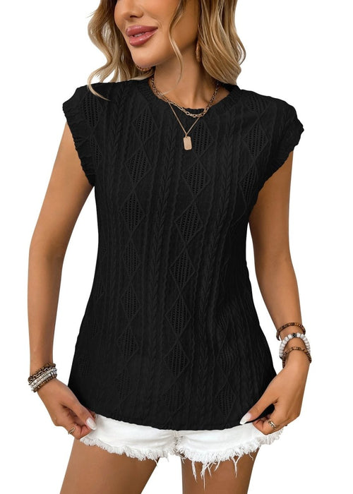 טי סרוגה קלילה – אלגנטיות נשית ונוחות לקיץ