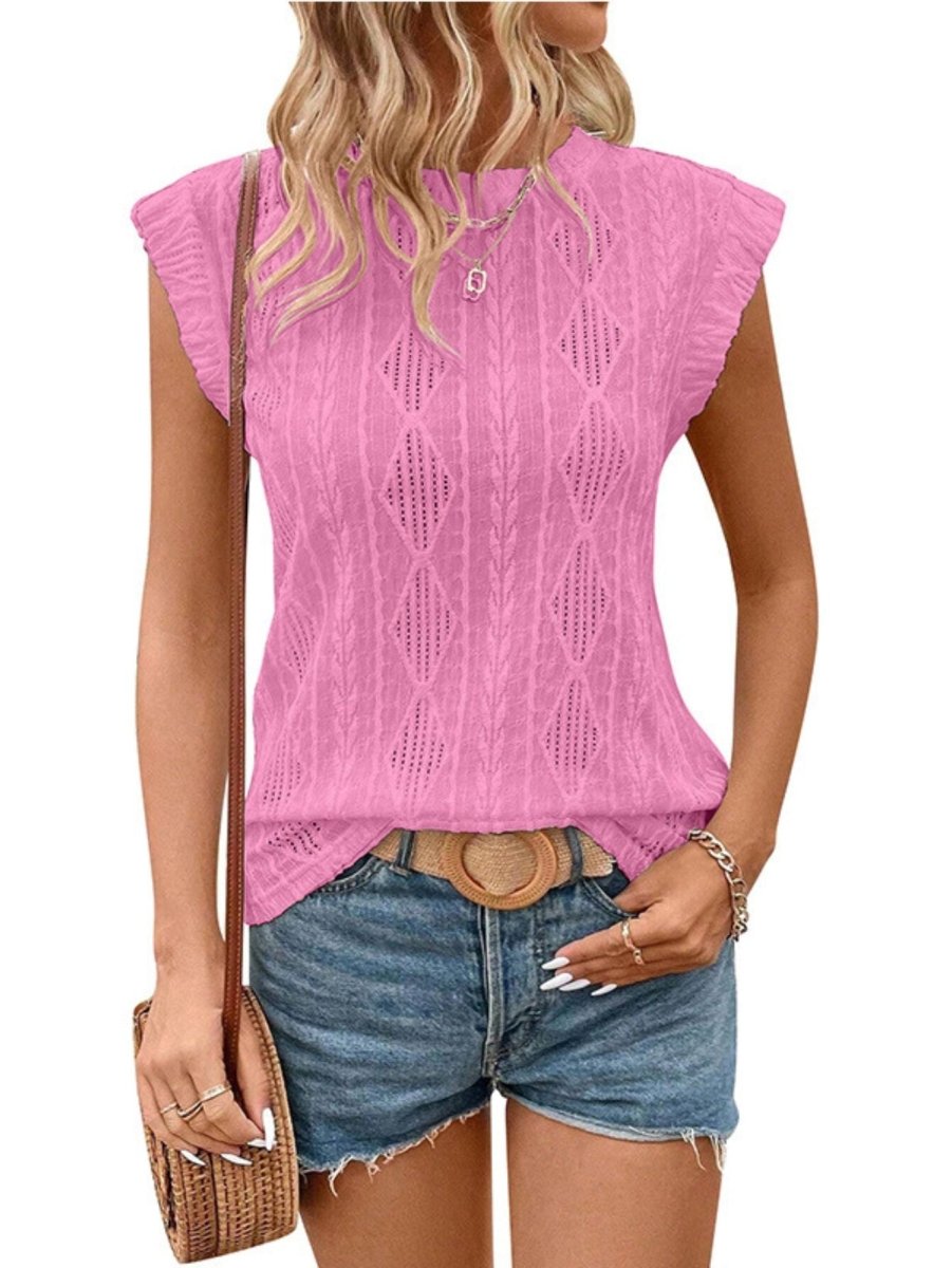 טי סרוגה קלילה – אלגנטיות נשית ונוחות לקיץ - Elora