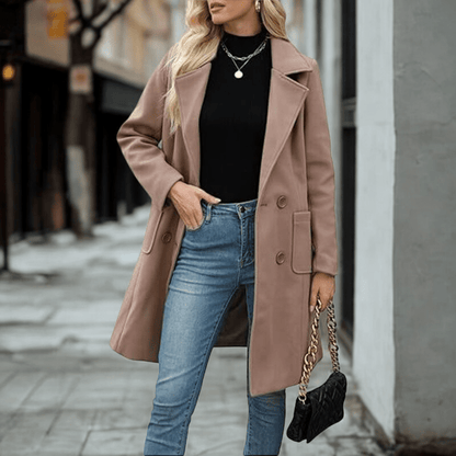 מעיל בינוני פתוח עם כפתורים – אלגנטיות טבעית לכל שעה - Elora