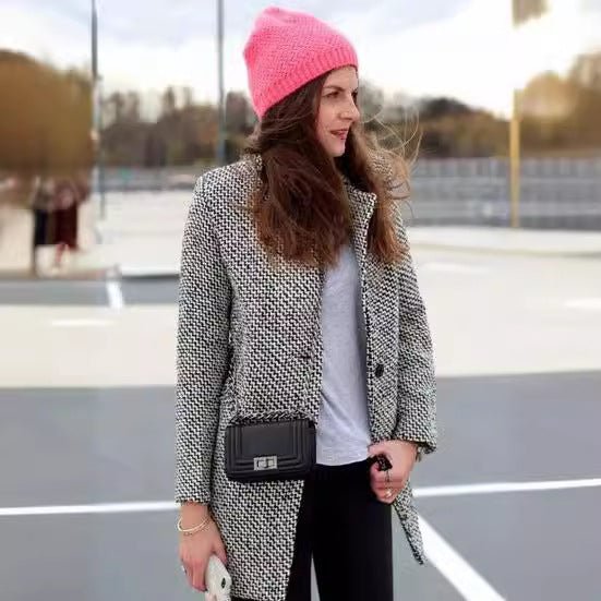 מעיל צמר ארוך ואלגנטי – חמימות וסטייל בלתי מתפשרים - Elora