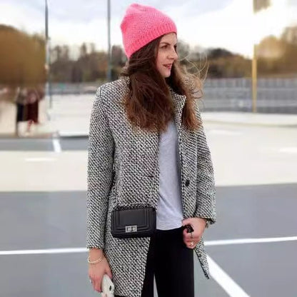 מעיל צמר ארוך ואלגנטי – חמימות וסטייל בלתי מתפשרים - Elora