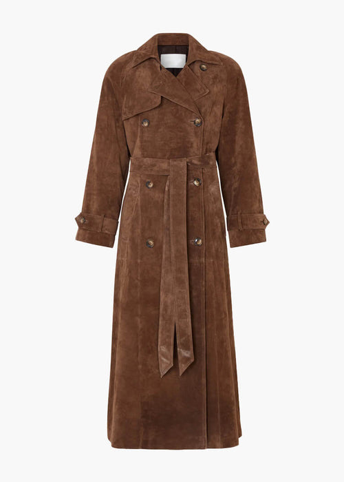 מעיל טרנץ' קלאסי עם חגורה – אלגנטיות במראה מודרני