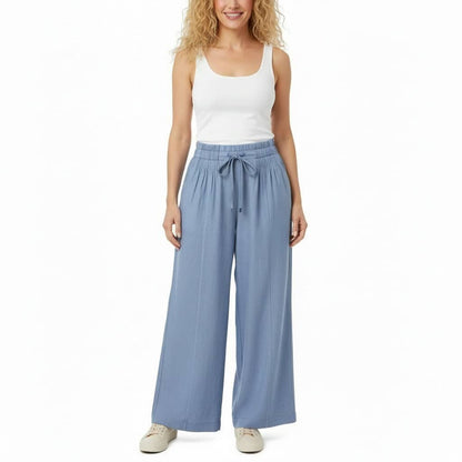 מכנסי קמיל בגזרה רחבה - Elora