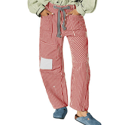 מכנסיים רחבים עם פסים – נוחות וסטייל במראה אחד - Elora