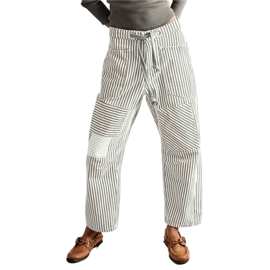 מכנסיים רחבים עם פסים – נוחות וסטייל במראה אחד - Elora