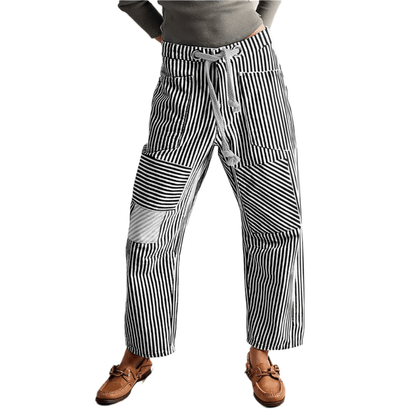 מכנסיים רחבים עם פסים – נוחות וסטייל במראה אחד - Elora