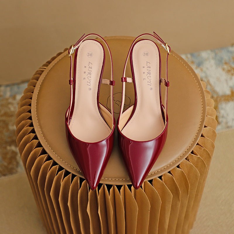 נעלי עקב מחודדות עם רצועה מתכווננת – אלגנטיות וביטחון בצעד אחד - Elora