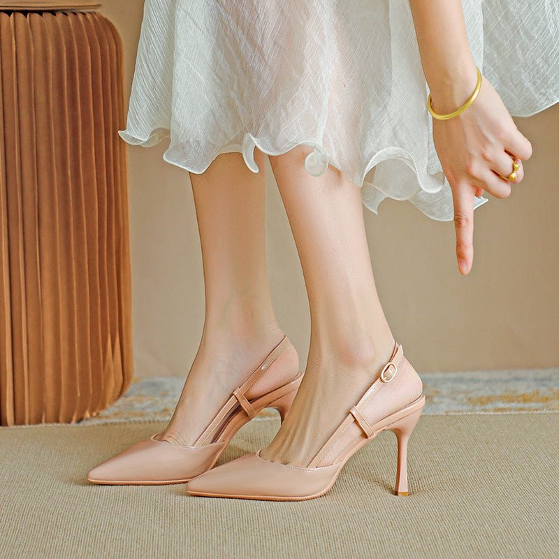 נעלי עקב מחודדות עם רצועה מתכווננת – אלגנטיות וביטחון בצעד אחד - Elora