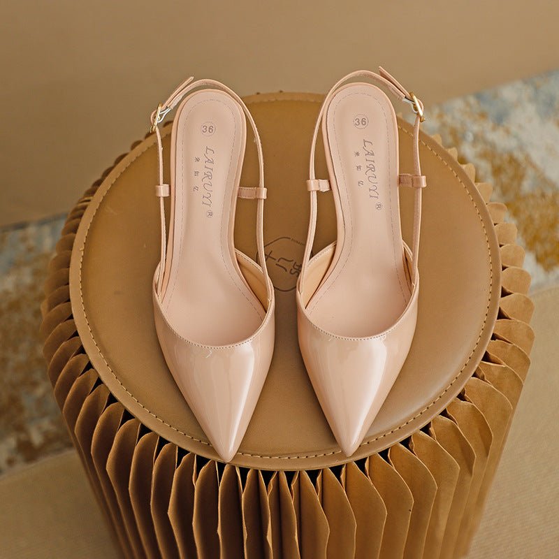 נעלי עקב מחודדות עם רצועה מתכווננת – אלגנטיות וביטחון בצעד אחד - Elora