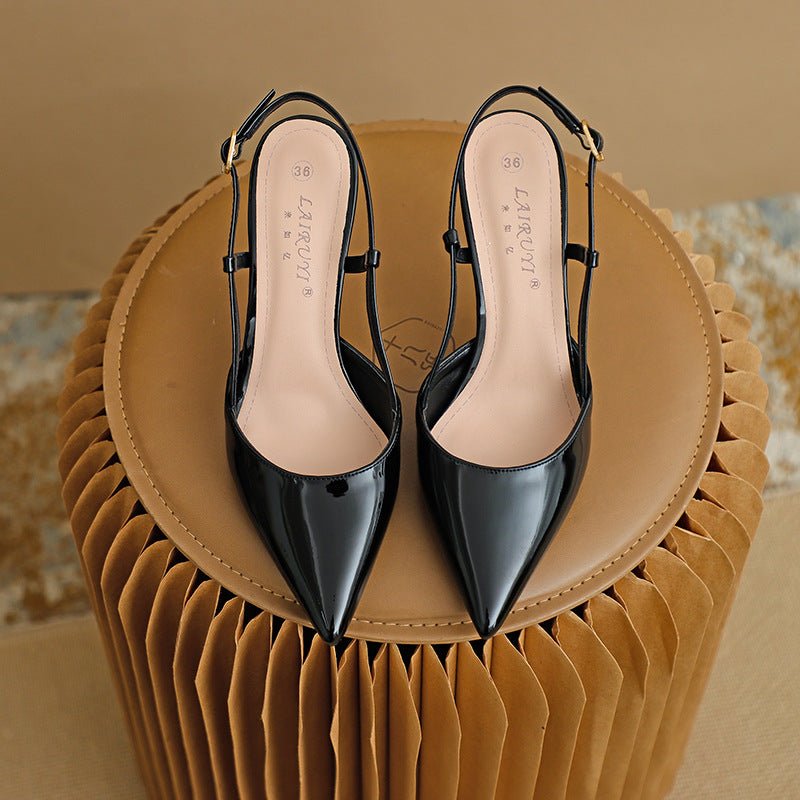 נעלי עקב מחודדות עם רצועה מתכווננת – אלגנטיות וביטחון בצעד אחד - Elora