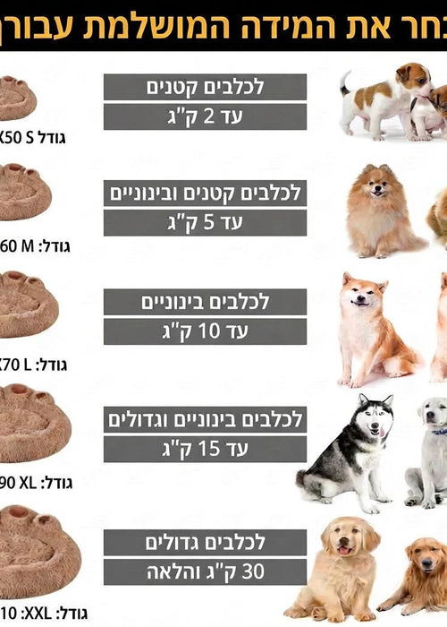 מיטת פרימיום מפנקת לכלב שלך