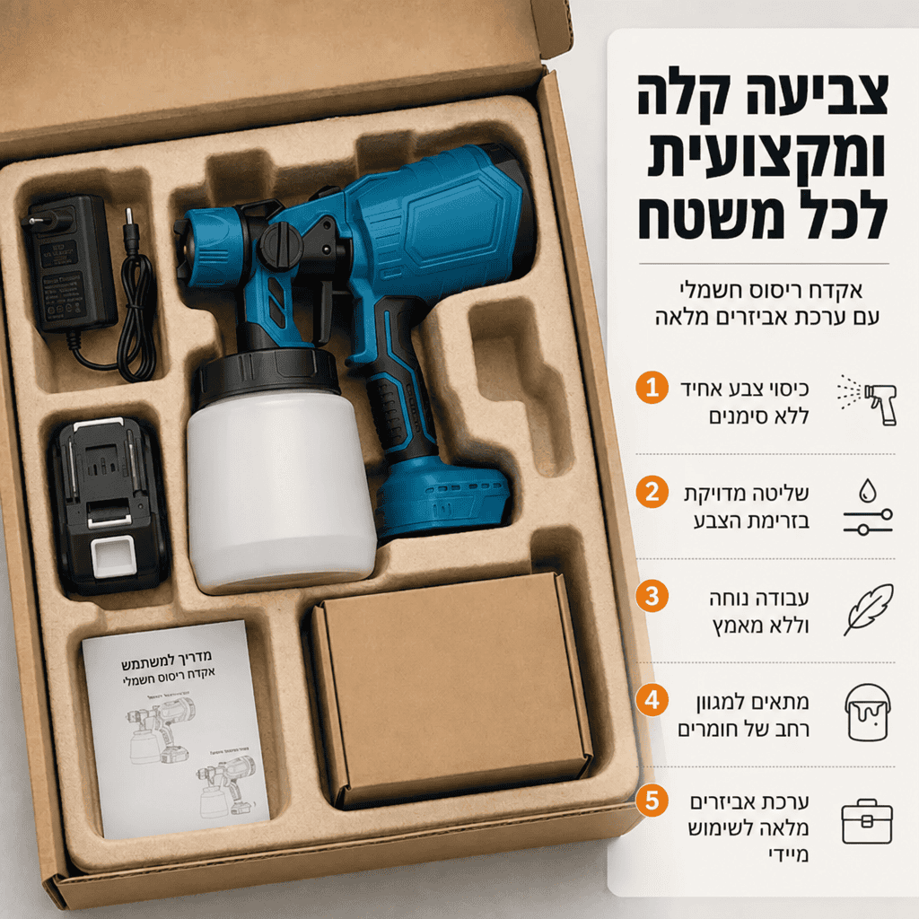 המרסס לצביעה מקצועית ללא מאמץ - Elora