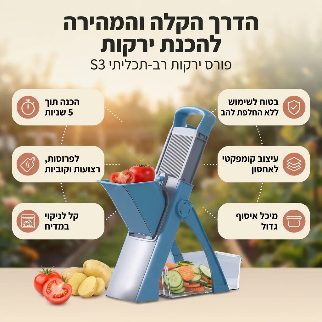 פורס לחיתוך ירקות מושלם - Elora