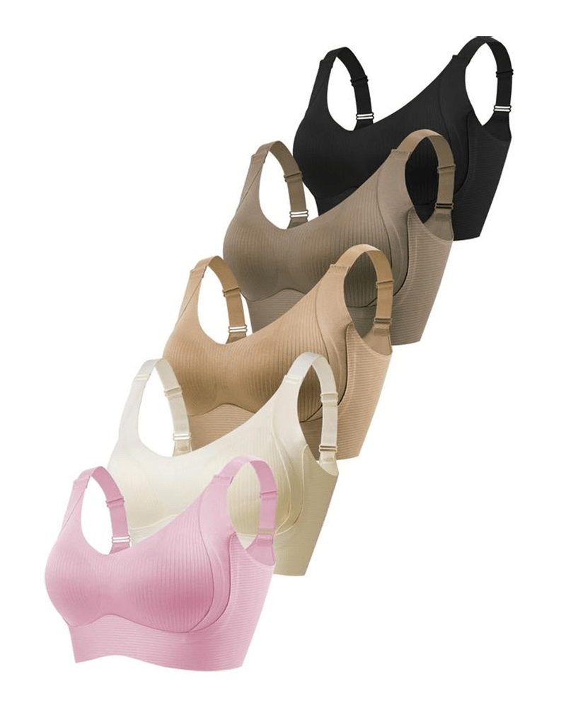 סט 3 חזיית נוחות חלקה – בלי ברזלים ועם התאמה מדויקת - Elora