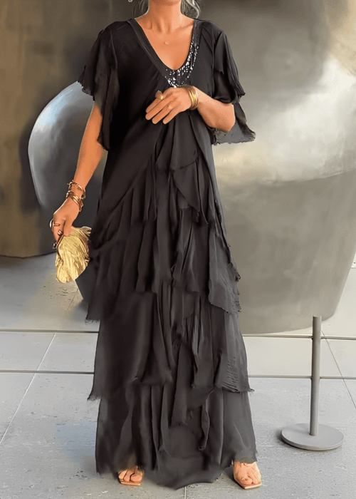 שמלה ארוכה זורמת לנוחות ואלגנטיות בכל אירוע