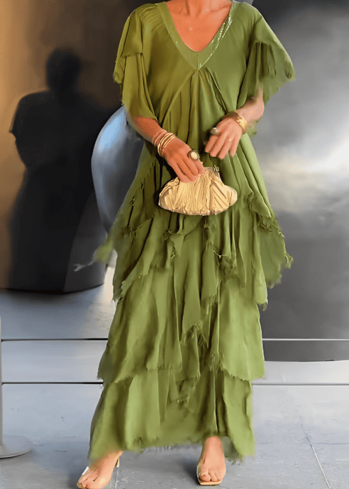 שמלה ארוכה זורמת לנוחות ואלגנטיות בכל אירוע