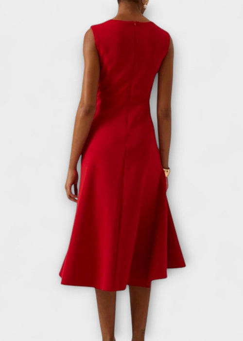 שמלת מעטפת אלגנטית ללא שרוולים