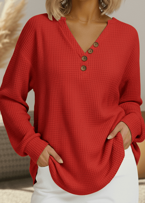 סריג נושם לימי קור בסגנון V