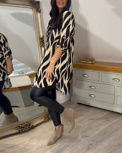 חולצה רחבה עם הדפס נועז – נוחות שמתבלטת בסטייל - Elora