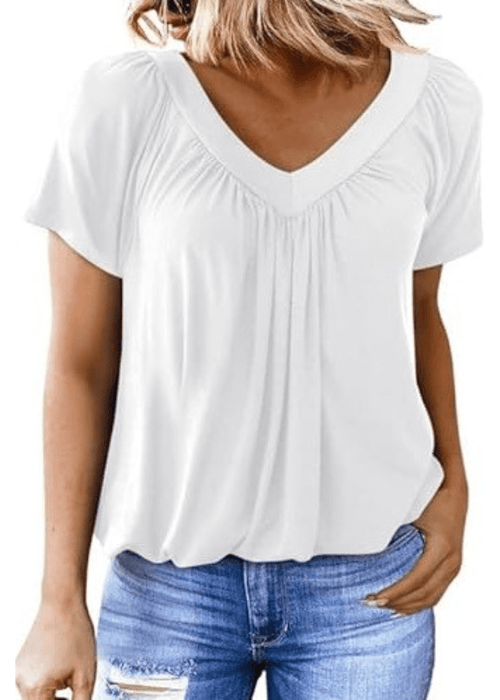 חולצת מפתח V קלילה – נוחות ואלגנטיות לכל יום