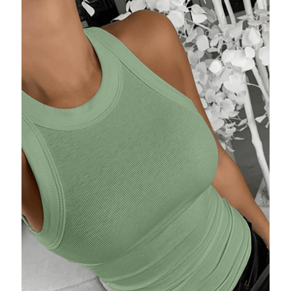 חולצת סריג ללא שרוולים – נוחות ואלגנטיות במראה יומיומי - Elora