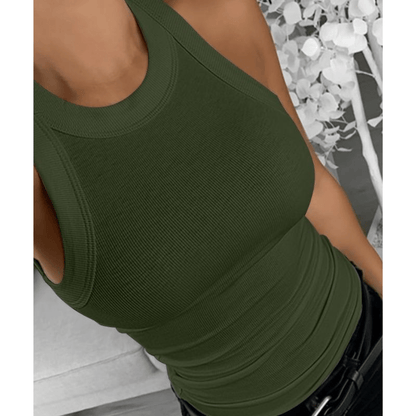 חולצת סריג ללא שרוולים – נוחות ואלגנטיות במראה יומיומי - Elora