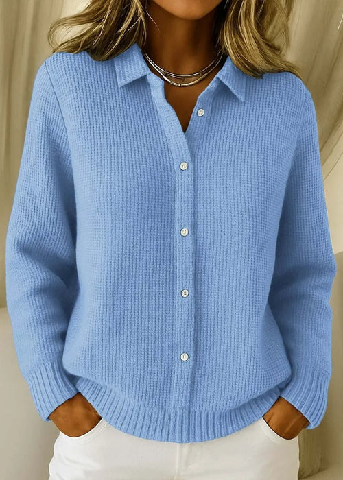 חולצת סריג מכופתרת פיורה