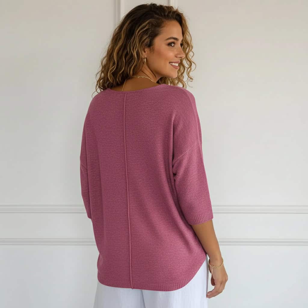 חולצת וי בסיסית משודרגת - Elora